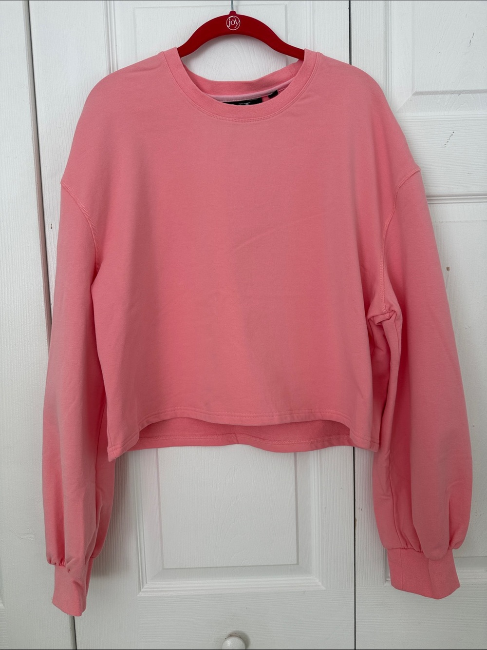 IVL collective Cropped Crewneck Sweatshirt - Light Pink Size 12